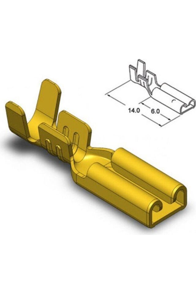 100 Adet Sf1/2d 2.8mm (MİKRO) Izolesiz Dişi Fiş Terminal Soket Kablo Ucu
