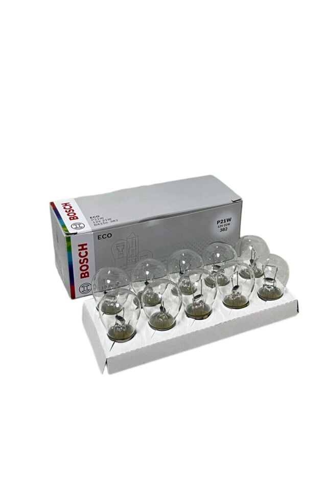 Eco 12V 21W 93 BA15S Tek Duy, Düz Tırnak, Sinyal, Fren, Stop, Sis Ampulü 10 Adet