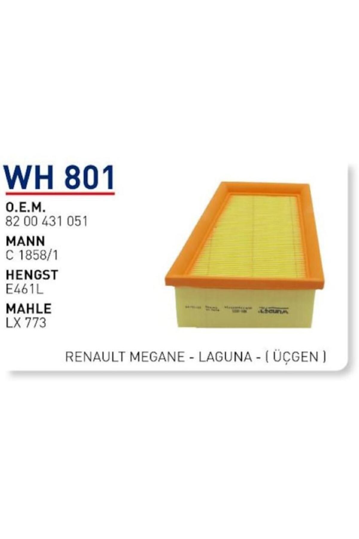 Wh801 Oem 8200431051 Renault Megane Laguna Hava Filtre