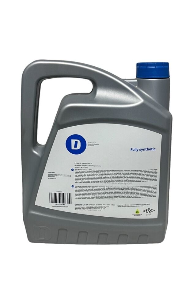 Delphi Prestige Süper Plus 5W-30 Tam Sentetik Motor Yağı 5 Litre