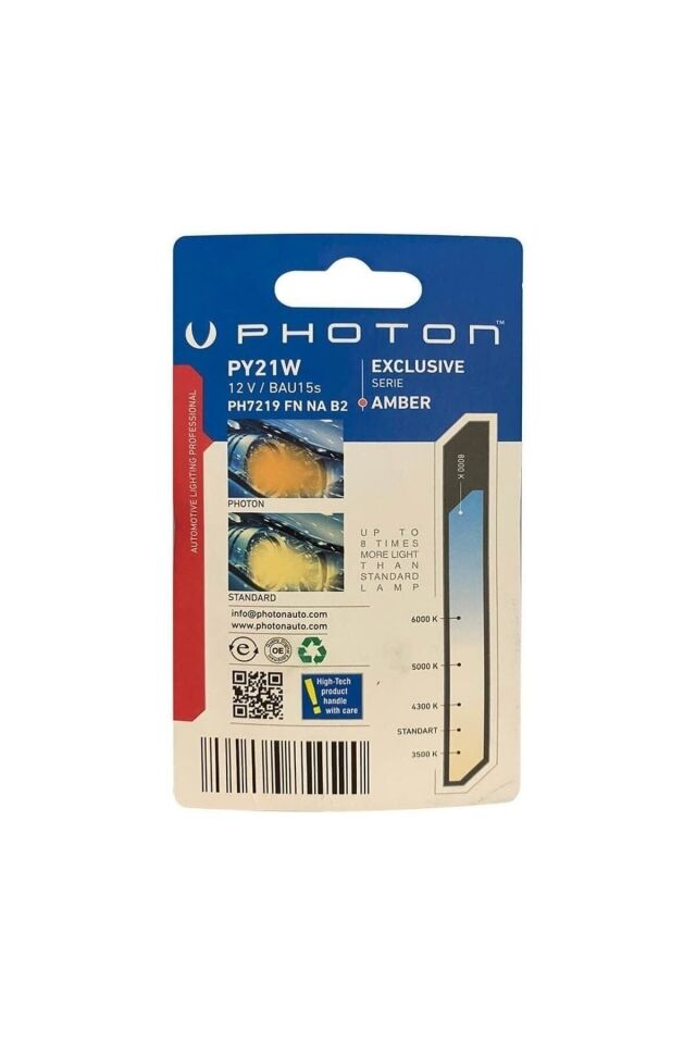 Sinyal Ledi Amerikan Parka Dayanıklı Led P21w Turuncu Fanlı Blister 93 Led Uyumlu