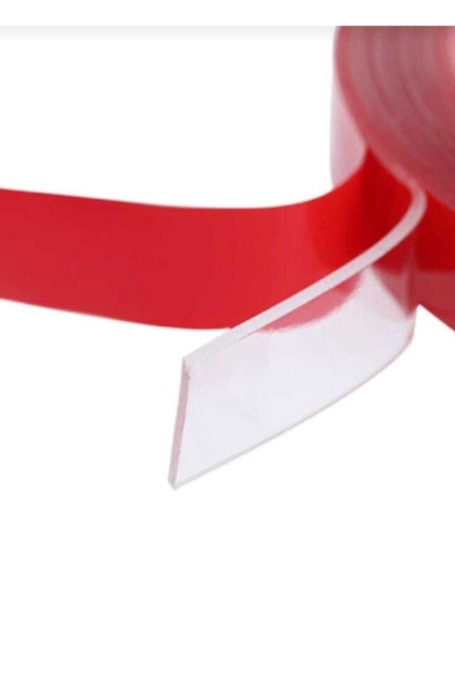 Çift Taraflı Bant 10 Mm X 5 Metre Süper Güçlü Montaj Bandı (şeffaf)