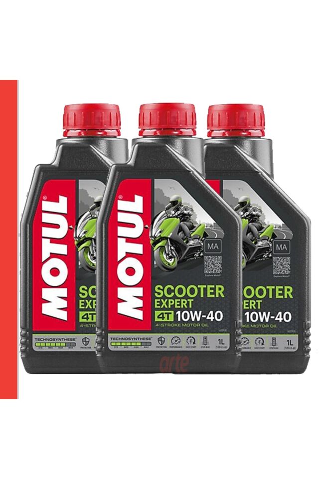 Scooter Expert 4t 10w40 Ma Motosiklet Motor Yağı Güncel 3 Adet