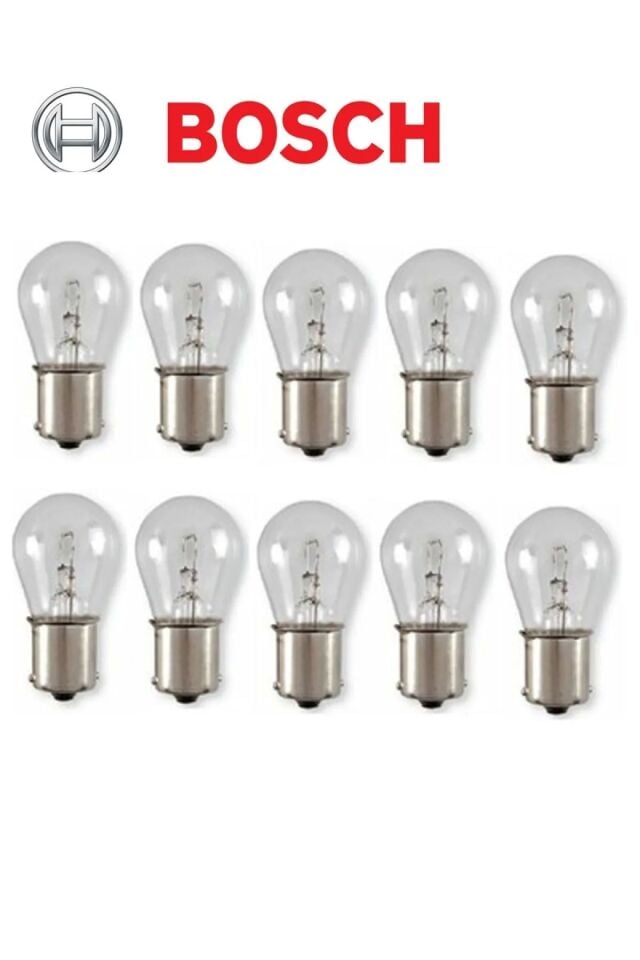 12 Volt 21 Watt Sinyal Stop Ampulu Lambası 93 Tek Duy Ampul Takımı 10 Adet