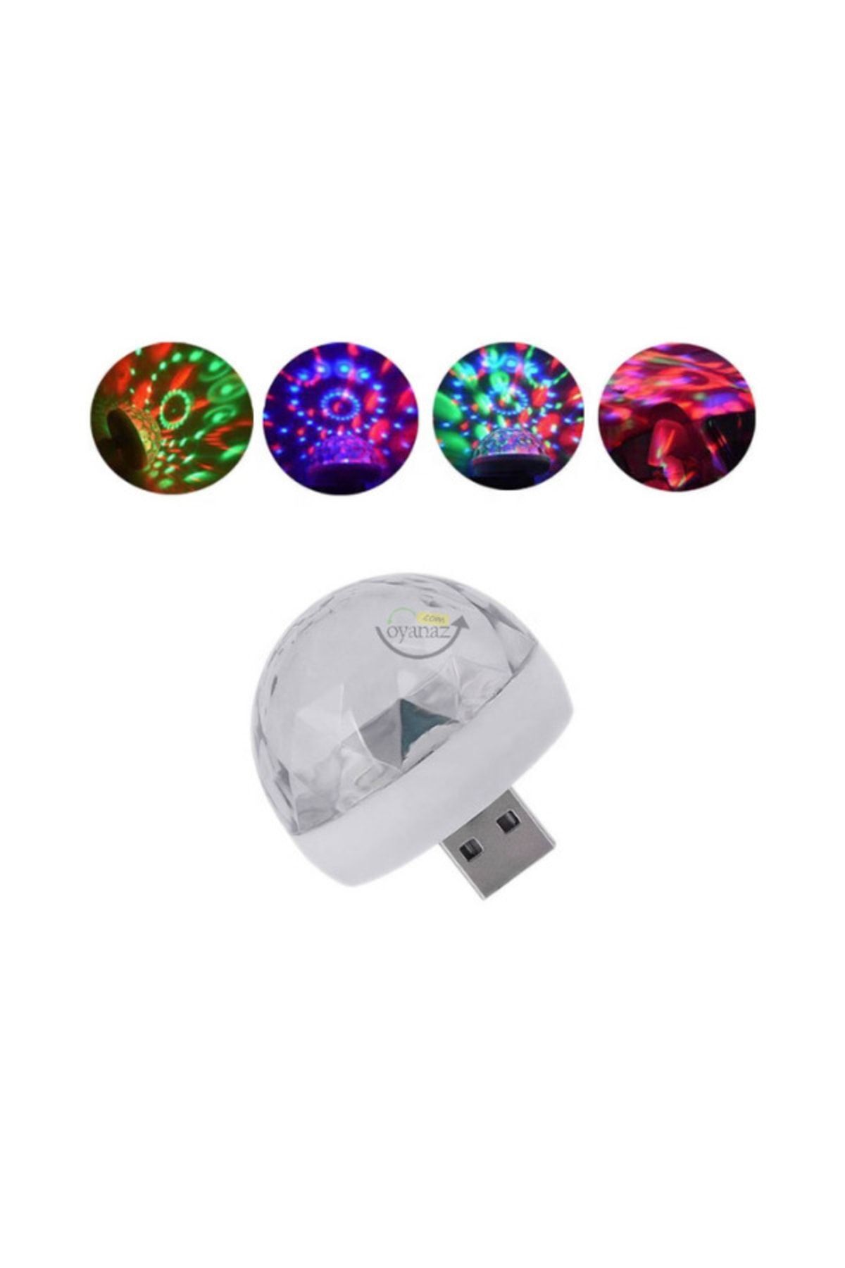 Küçük Sihirli Top 4w Usb Sese Duyarlı Renkli Parti, Disko Işığı Telefon Dönüştürücü Hediye