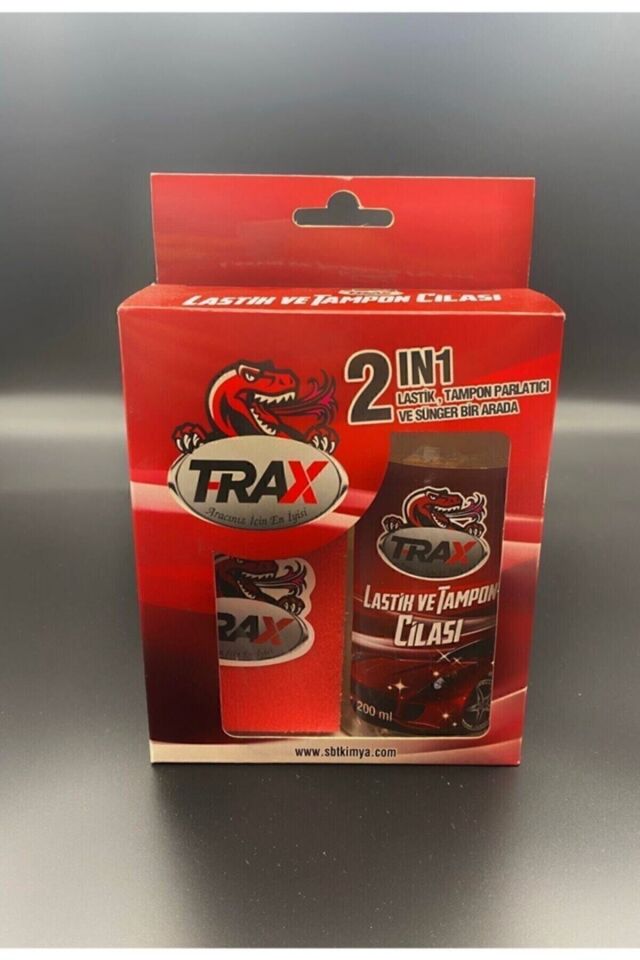 Lastik Parlatıcı Ve Tampon Cilası Süper Kalite 2'li Set Sünger + 200ml Cila