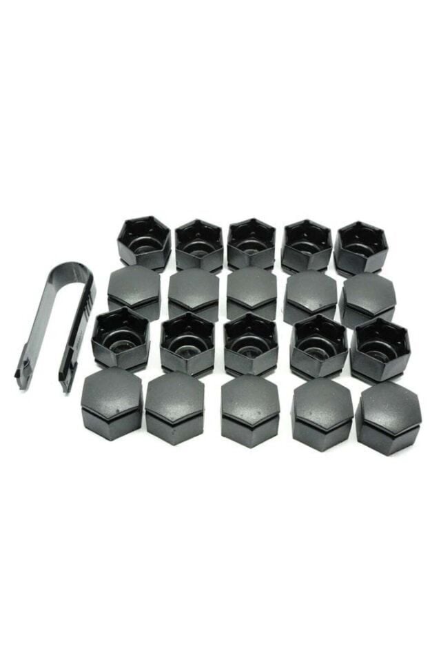 Opel Insignia A Uyumlu Bijon Kapağı Seti Siyah 22x21 mm (20 Adet)