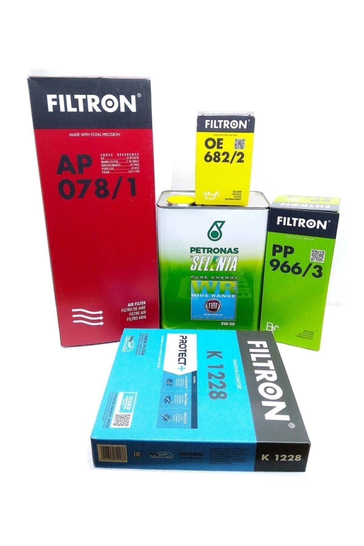 Fiat Linea 1.3 Euro 5 Yağ Bakım Filtre Seti + Selenia Uyumlu