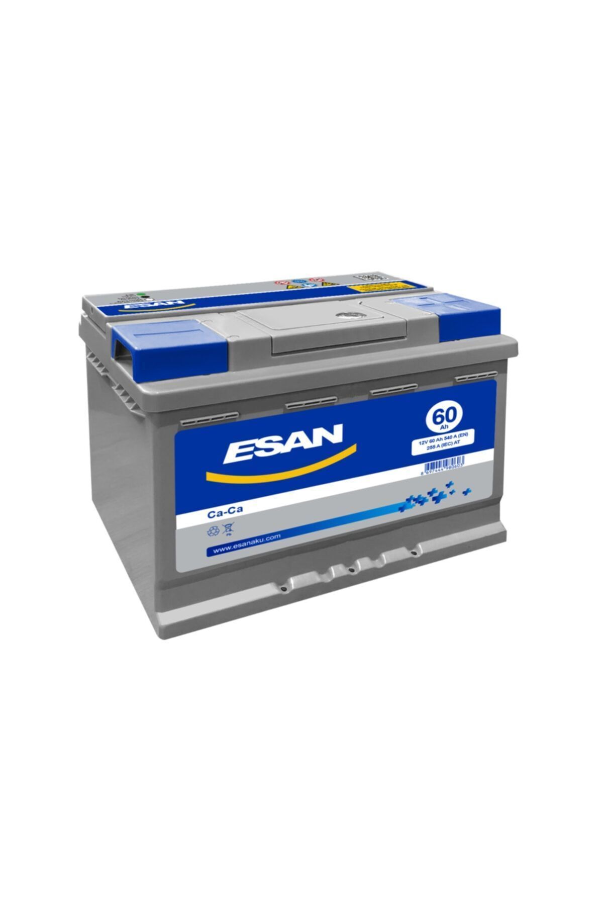 Esan Akü L2 12v 60 Amper (AH) Tam Kapalı Bakımsız Akü