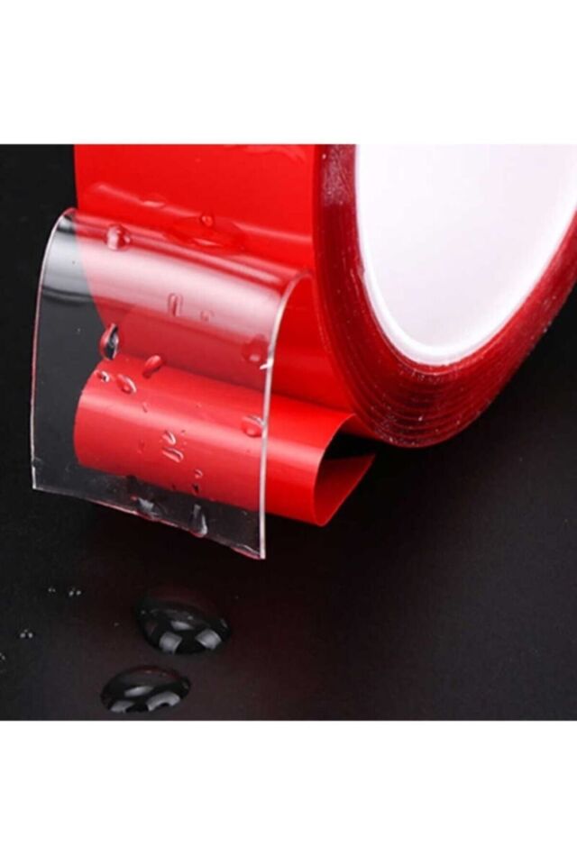 Süper Güçlü Çift Taraflı Akrilik Şeffaf Silikon Bant 10mm-5 Metre - Süper Güçlü Yapıştırıcı