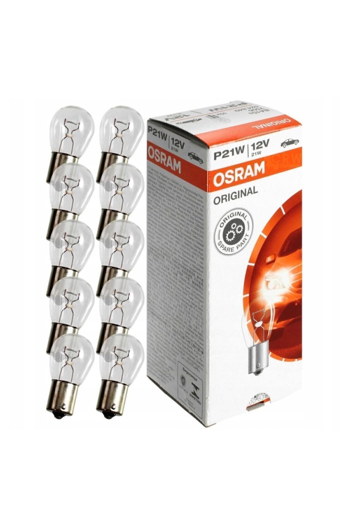 7506 P21w 93 Sinyal Stop Ampul 12v 21w 10 Adet Tek Duy Düz Tırnak