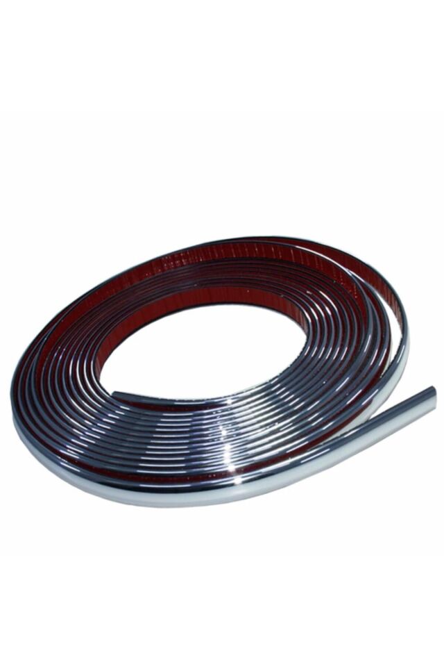 Araç Içi Dışı 3d Krom Dekoratif Nikelaj Şerit Çıta 18mm X 2 Metre