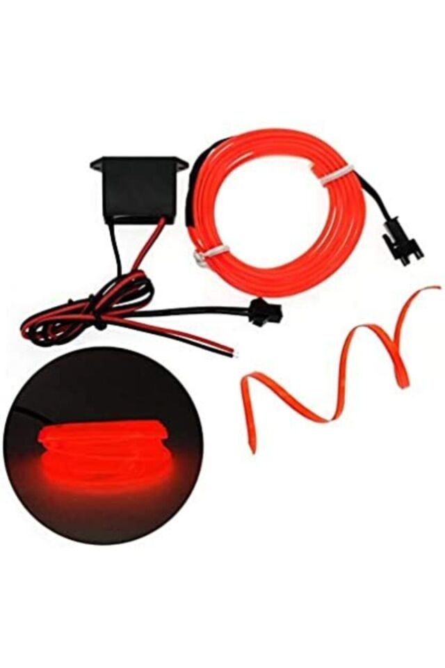 Araç Içi Torpido Ledi - Ip Neon Led - 5 Metre Kırmızı