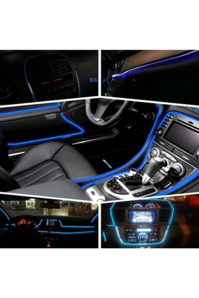 Araç Içi Torpido Ledi - Ip Neon Led - 5 Metre Mavi