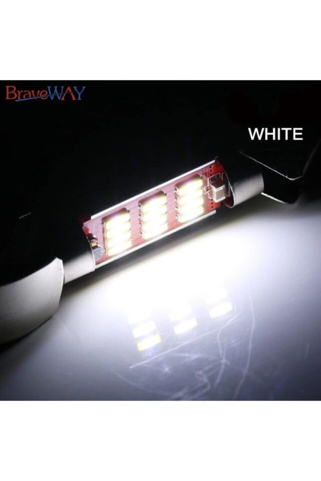 2 Adet Sofit Led Ampül Siemens Tipi 12 Ledli Beyaz Sofit Tavan Ve Plaka Ampülü 39 Mm Canbus