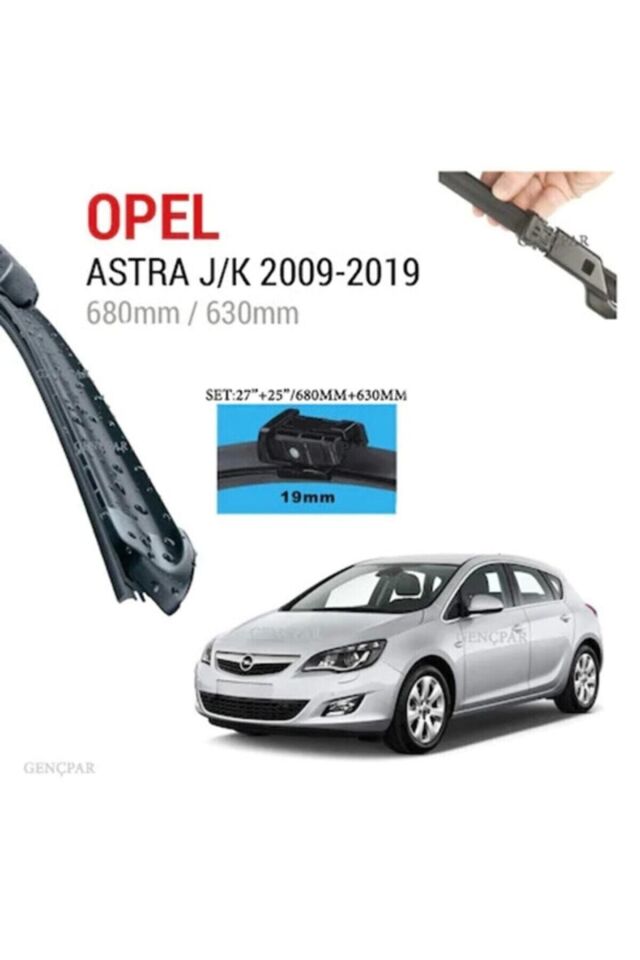 Opel Astra J / K Ön Muz Silecek Takımı 2009-2019 Takım
