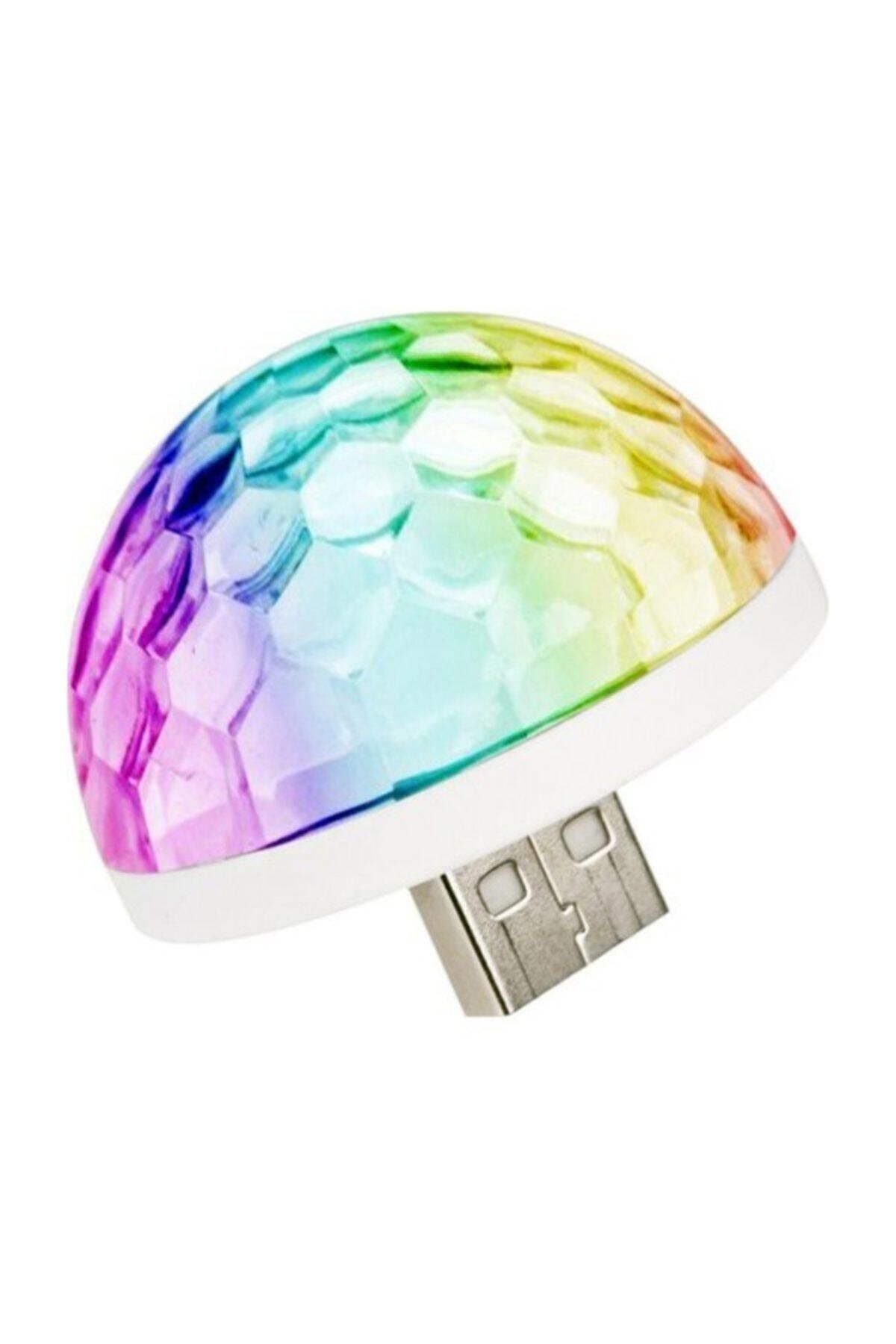 Iph0ne Mini Sihirli Disko Topu 4w Led Sese Duyarlı Usb Küre Magic